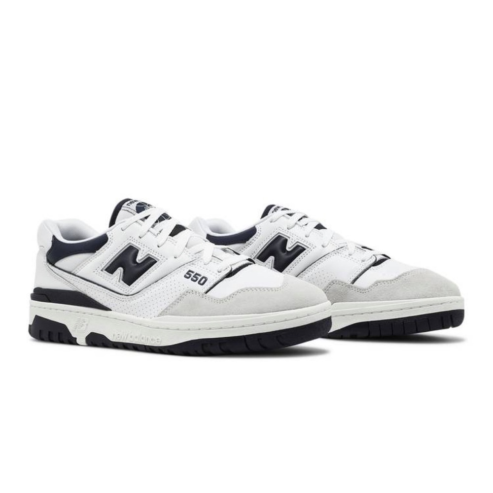 New Balance 550 in white navy